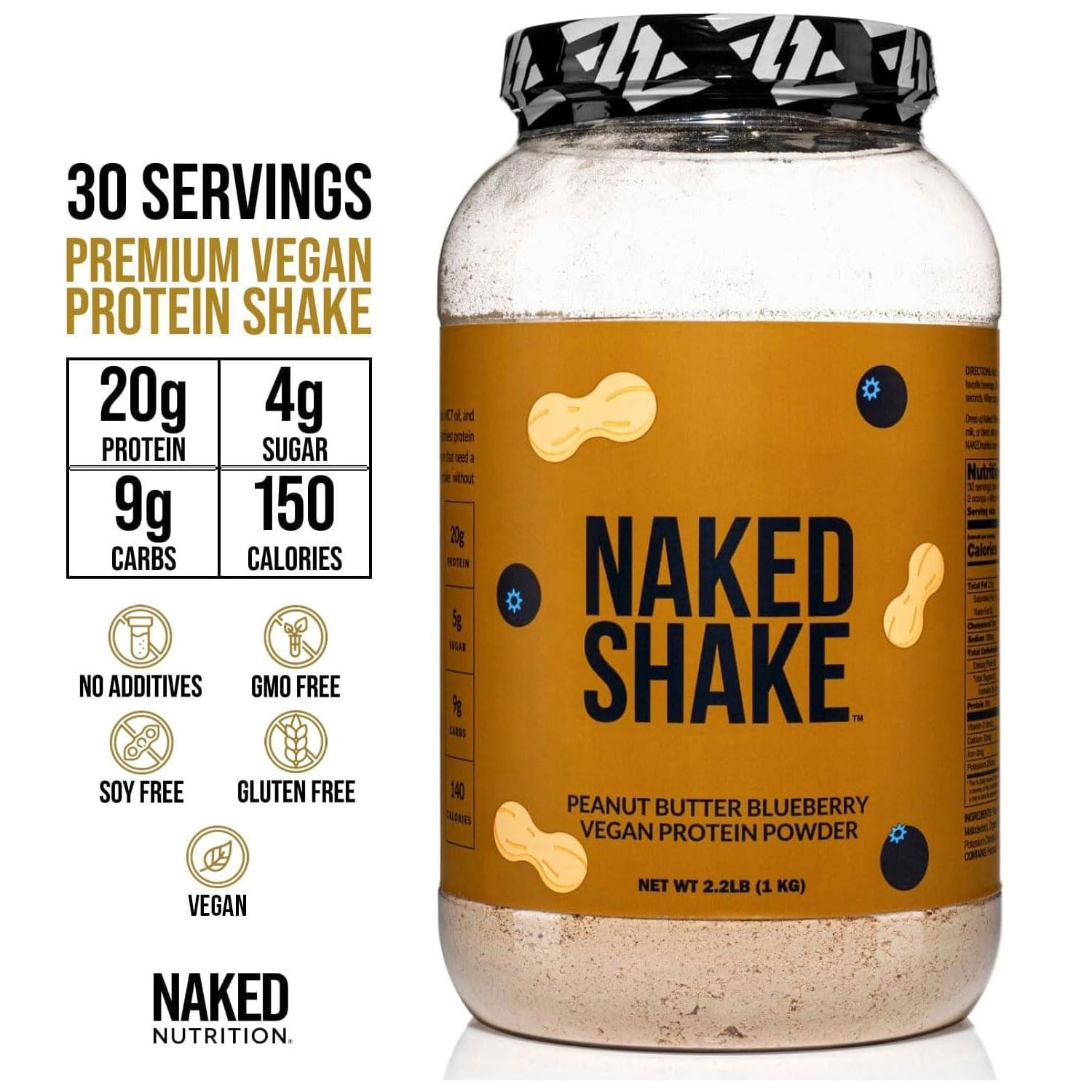 NAKED Shake con MCT para energía suave y bienestar