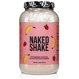 NAKED Shake proteína vegana fresa-banana para batidos rápidos.