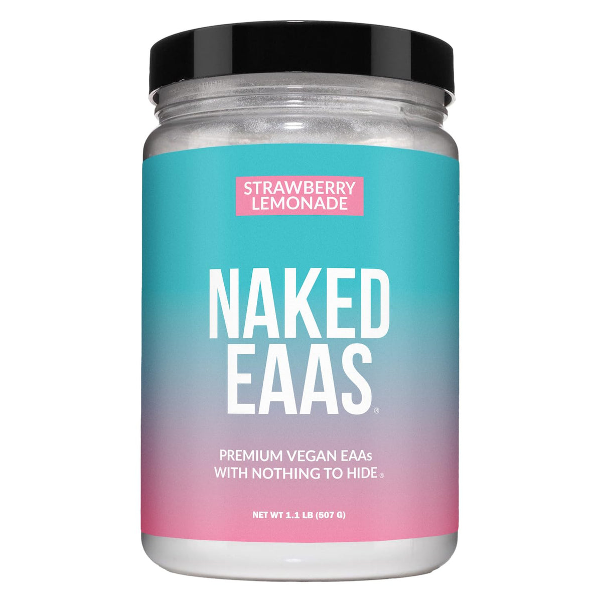 NAKED Strawberry Lemonade EAAs lata frente, energía para entrenamientos