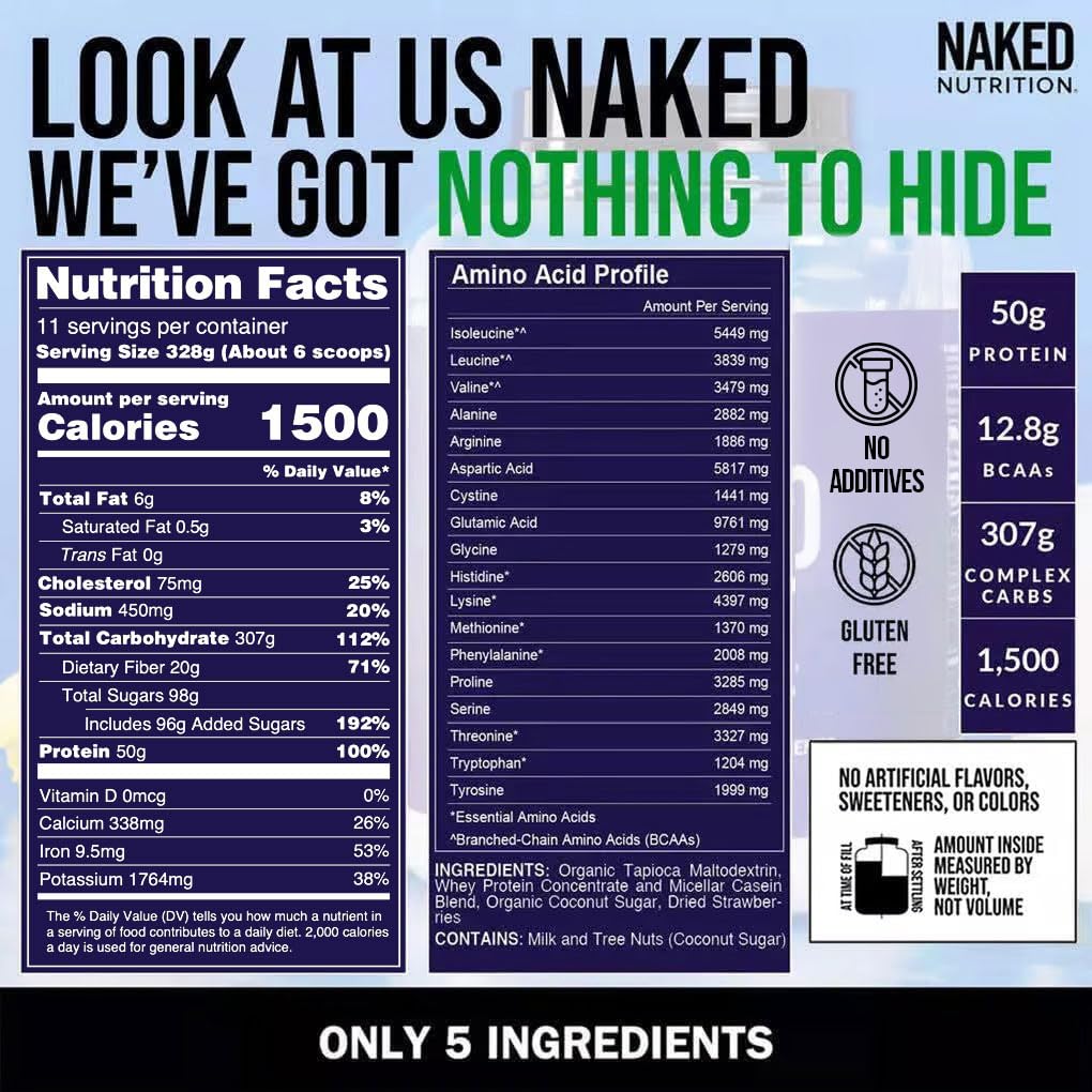 NAKED Strawberry Mass: recetas y smoothies altos en calorías