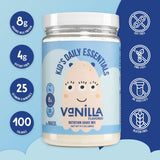 NAKED vainilla para niños: etiqueta nutricional clara para comparar ingredientes.