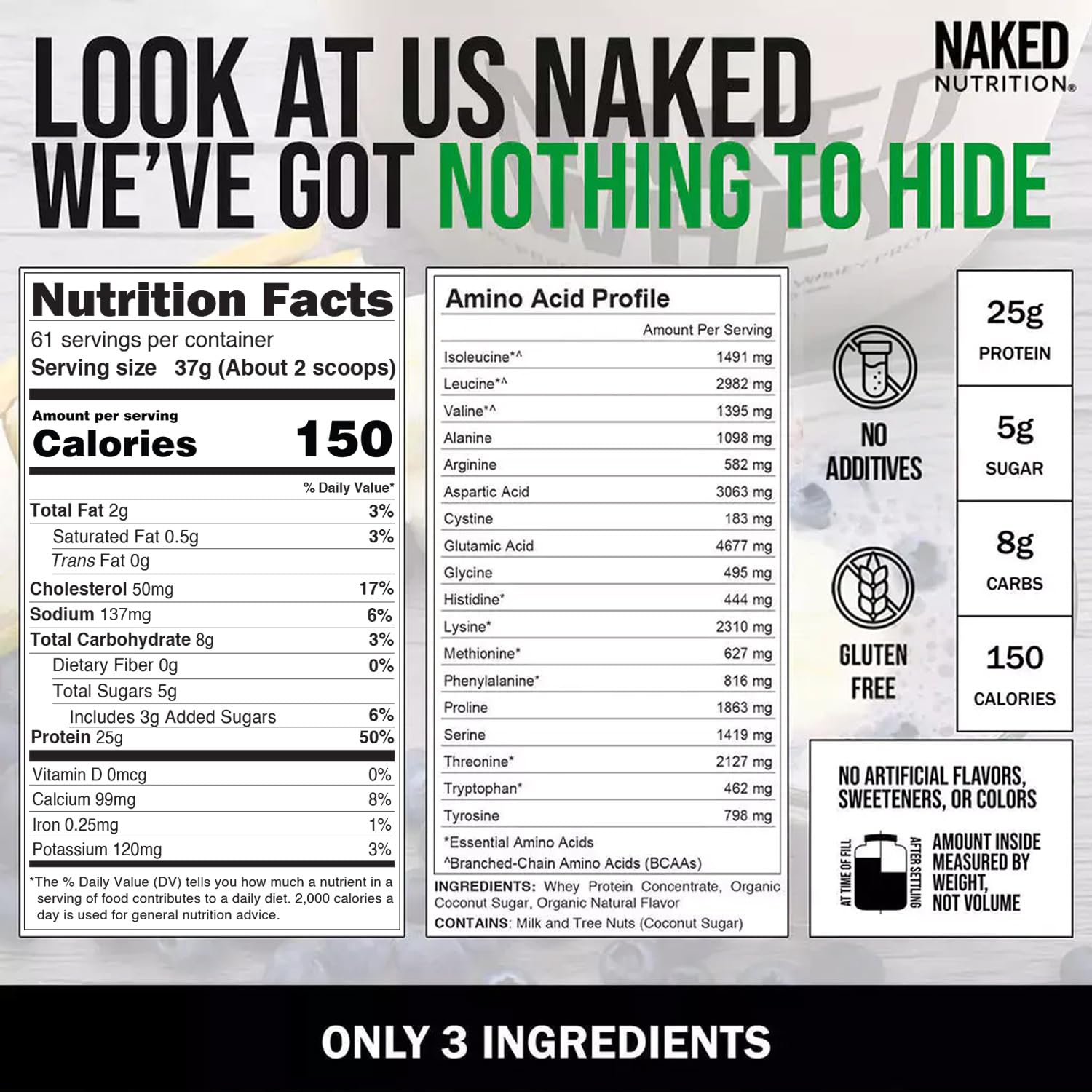 Naked Vanilla Whey recetas proteicas, panqueques y batidos fáciles.