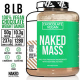 NAKED Vegan Mass: etiqueta nutricional para planificar ingestas.