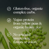 NAKED Vegan Mass muestra cinco ingredientes simples para proteína vegetal