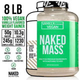 NAKED Vegan Mass mezcla con agua para un batido rápido y cremoso