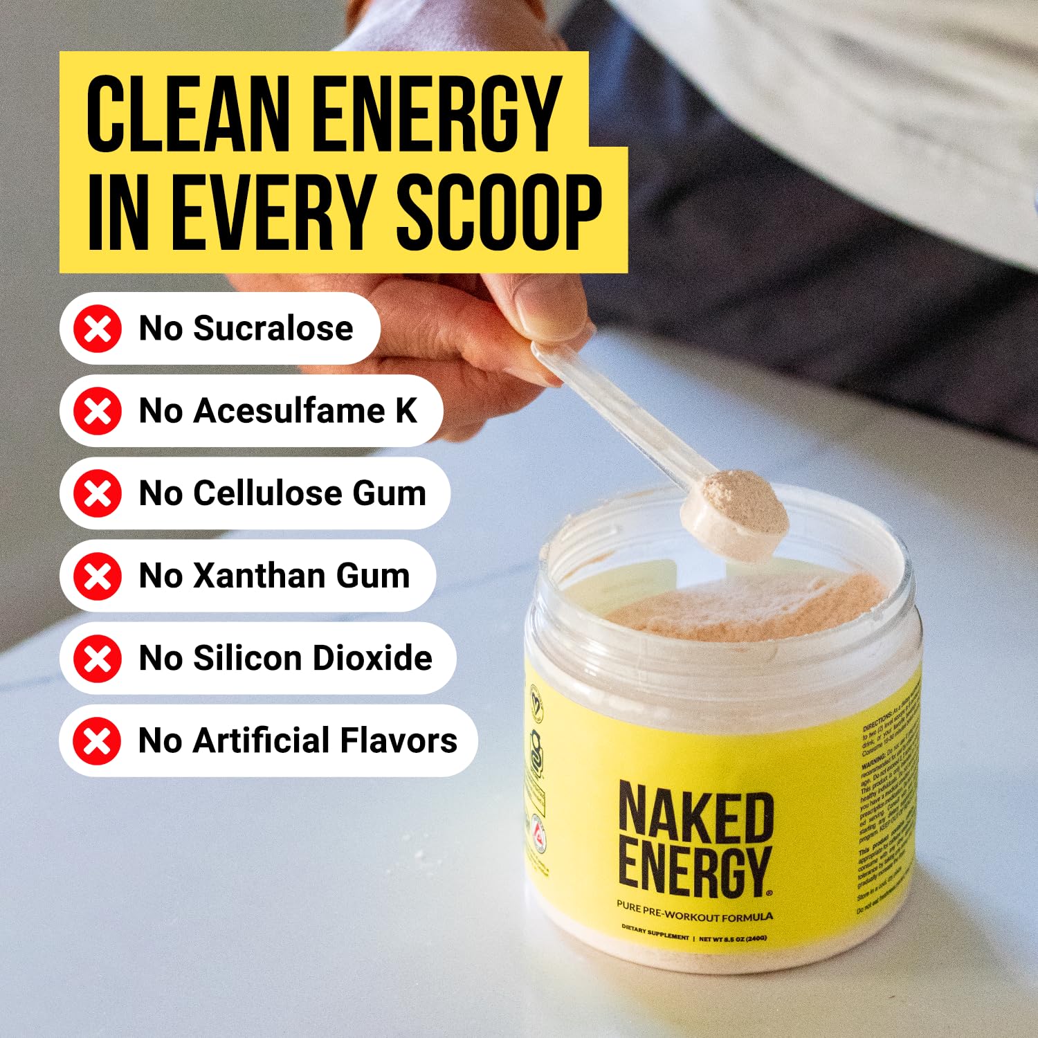 NAKED Watermelon Energy: envase fabricado en EE. UU. para seguridad.