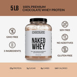 NAKED Whey Chocolate: mezcla con fruta para batidos saludables