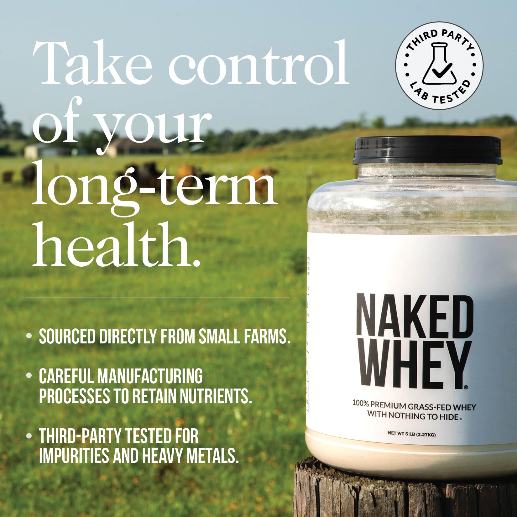 Naked Whey Isolate bajo en lactosa, digestión más suave.