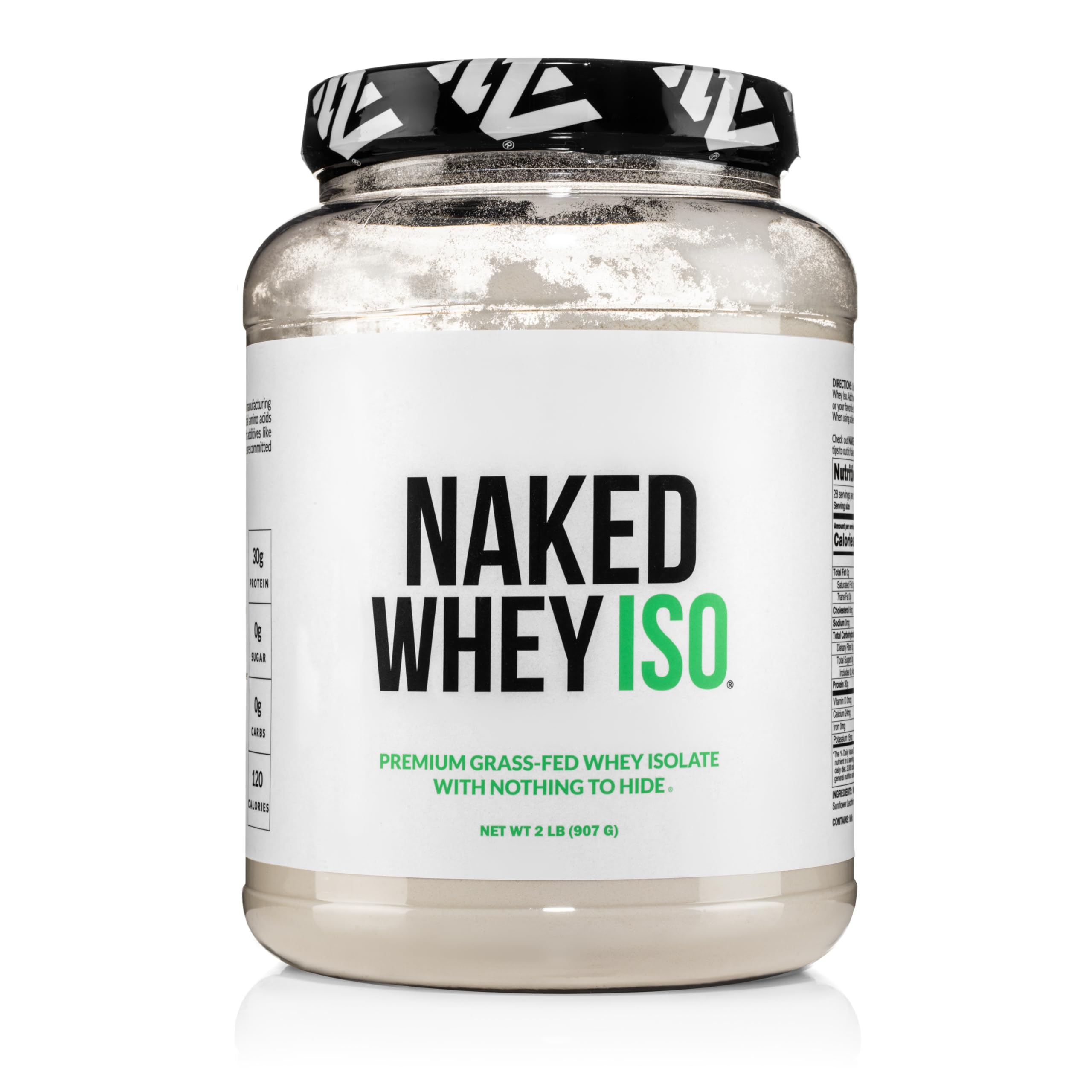 Naked Whey Isolate en envase claro para una elección limpia tras el entrenamiento.