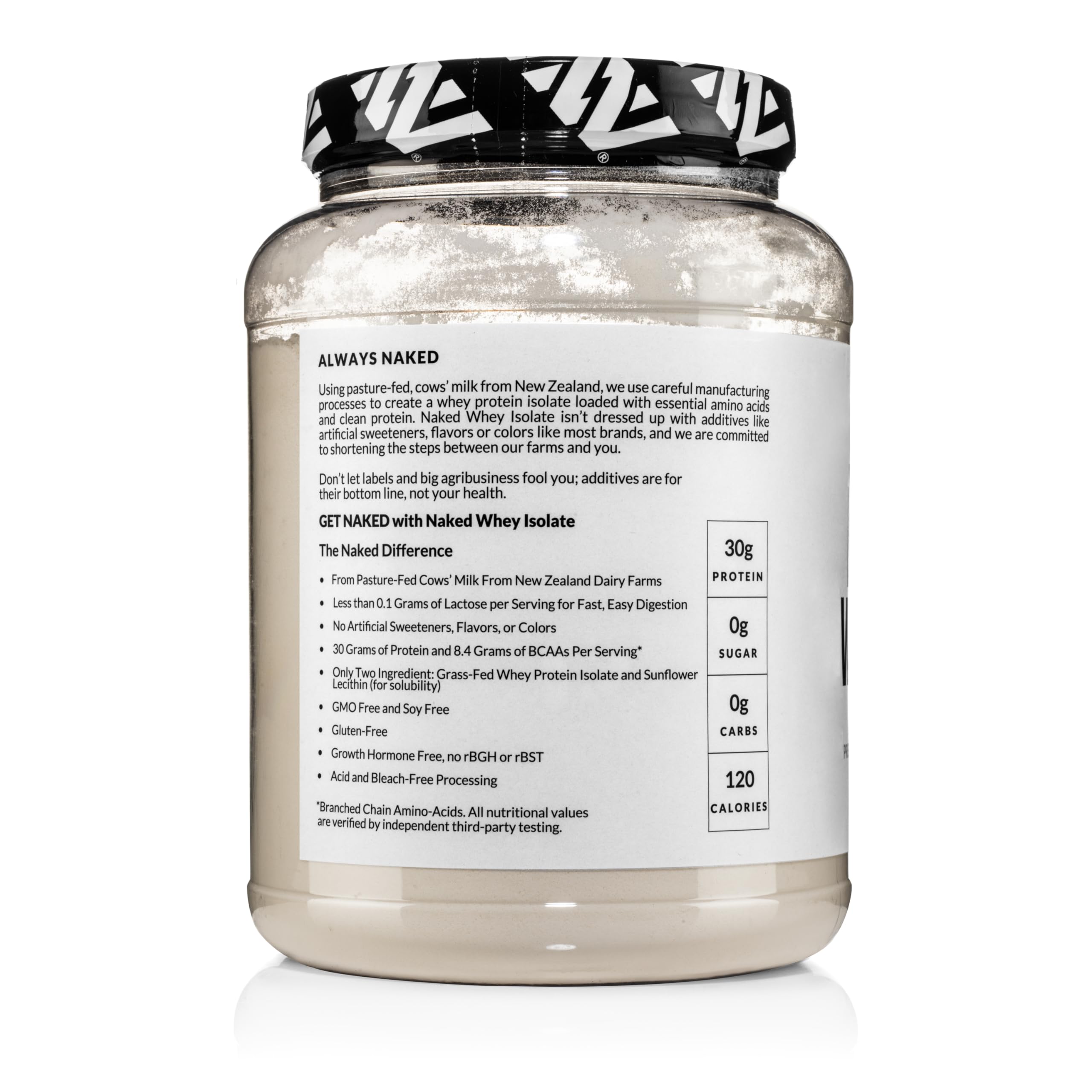 Naked Whey Isolate perfecto para pre o post entrenamiento.