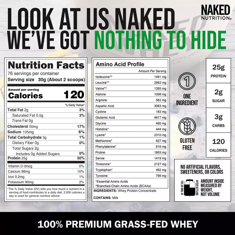 NAKED Whey proceso en frío preservando aminoácidos