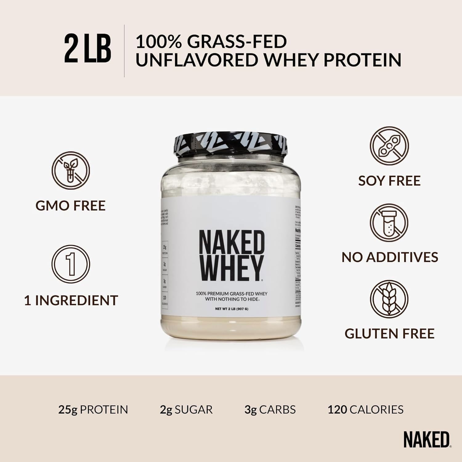 NAKED proteína sin aditivos, base neutra para recetas