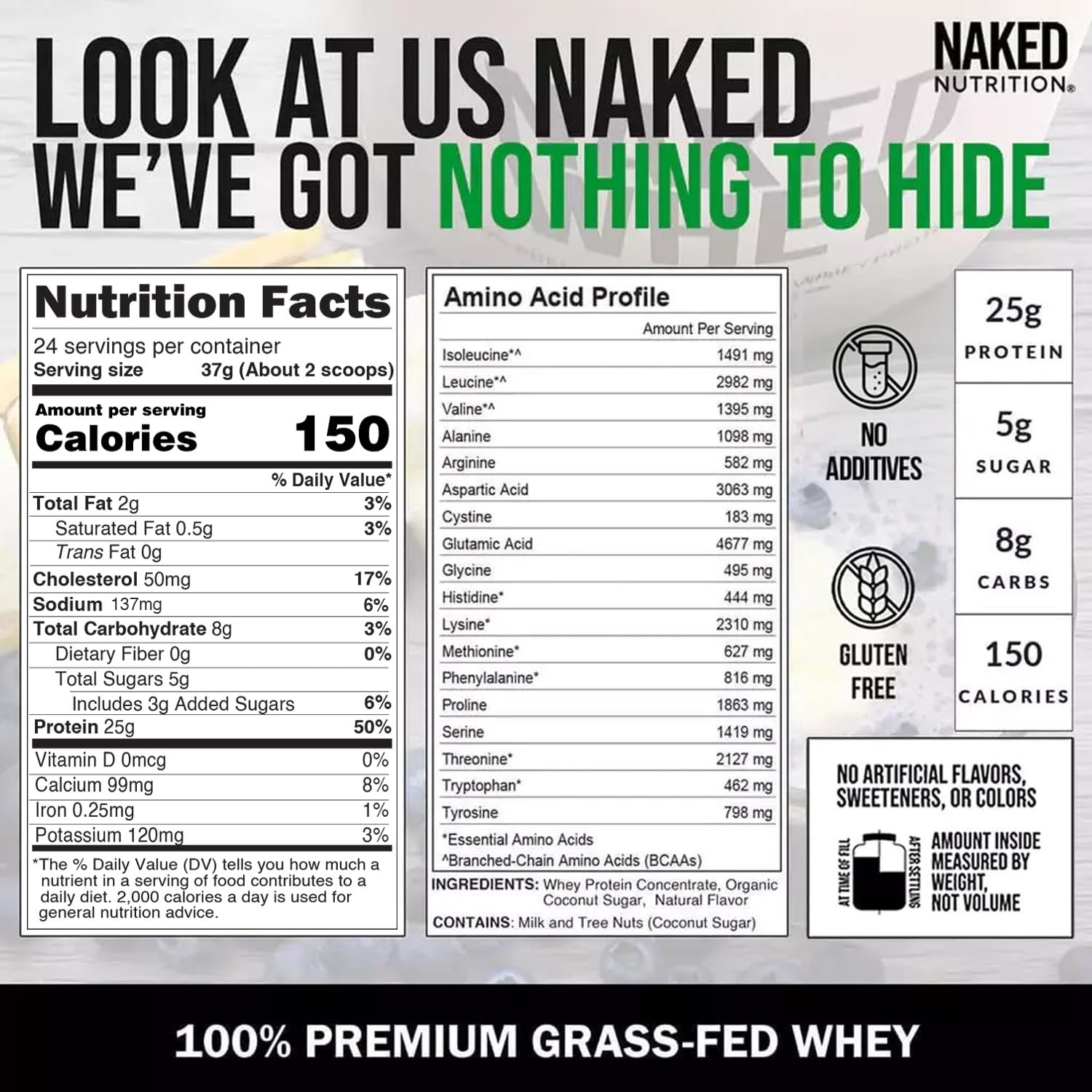 NAKED Whey Vanilla batido-post-entrenamiento para una recuperación conveniente