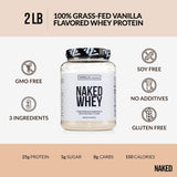 NAKED Whey Vanilla cucharada de polvo lista para mezclar