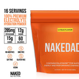 Nakedade Citrus, etiqueta nutricional que destaca carbohidratos inteligentes y electrolitos