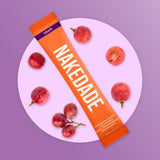 Nakedade Grape: bebida de hidratación posentrenamiento, sin gluten ni alérgenos.