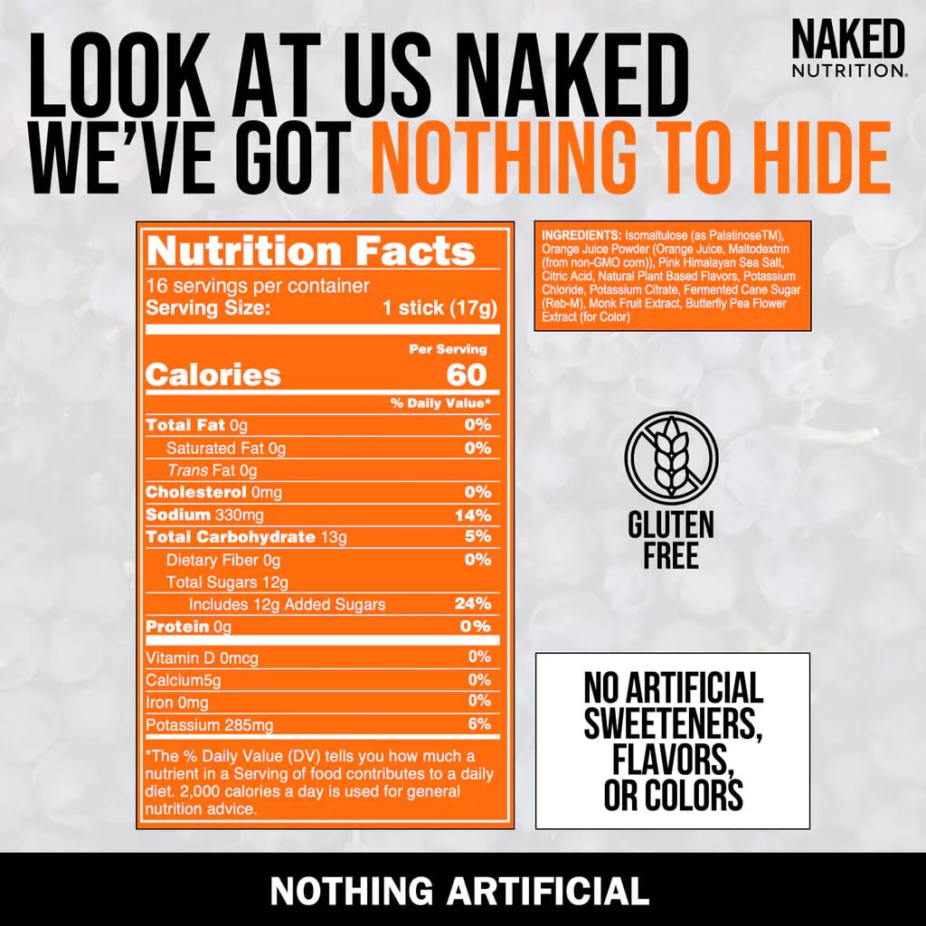 Nakedade Grape: dosis individual, conveniente para llevar al gimnasio.