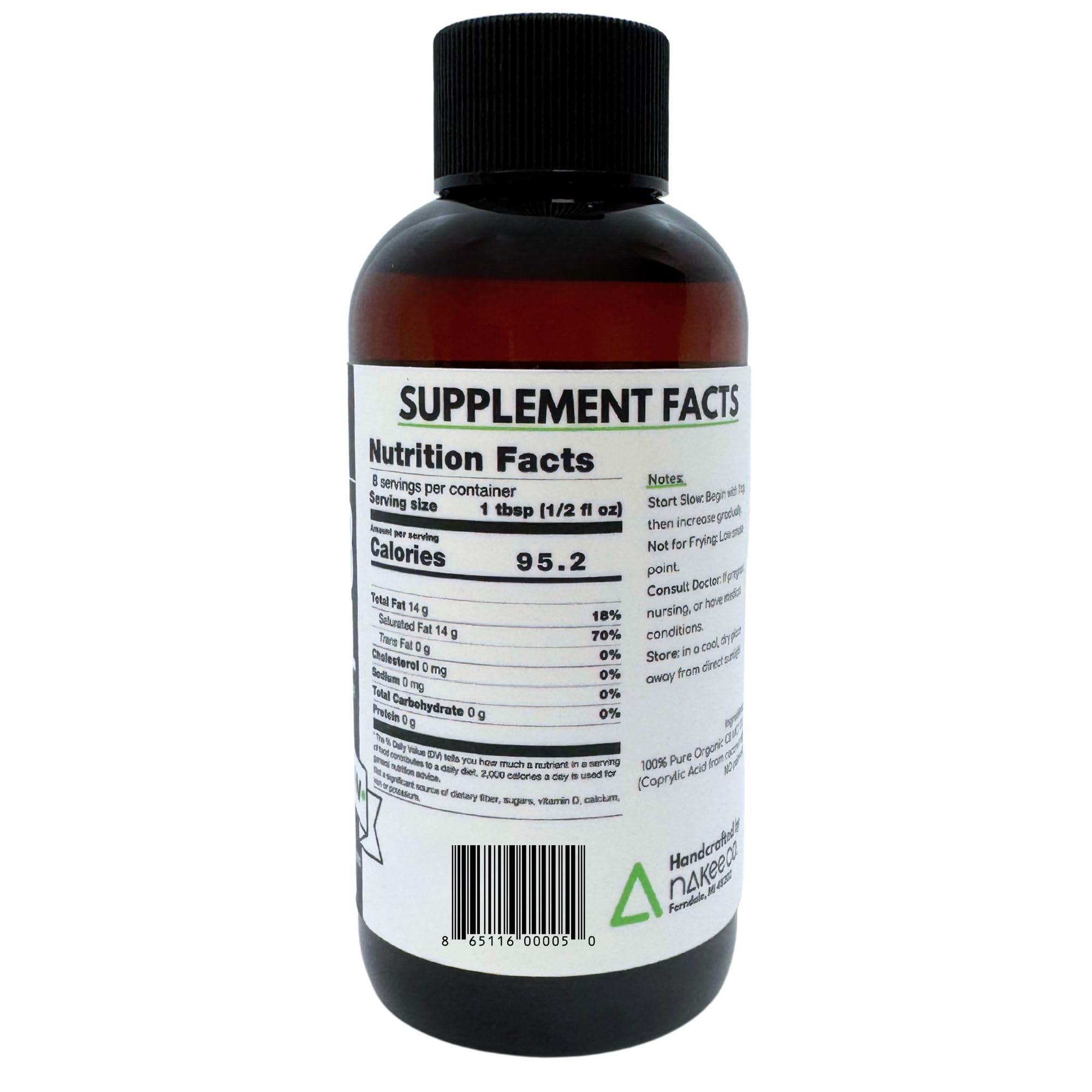 Nakee Butter C8 MCT Oil: claridad-mental para tareas diarias con enfoque.