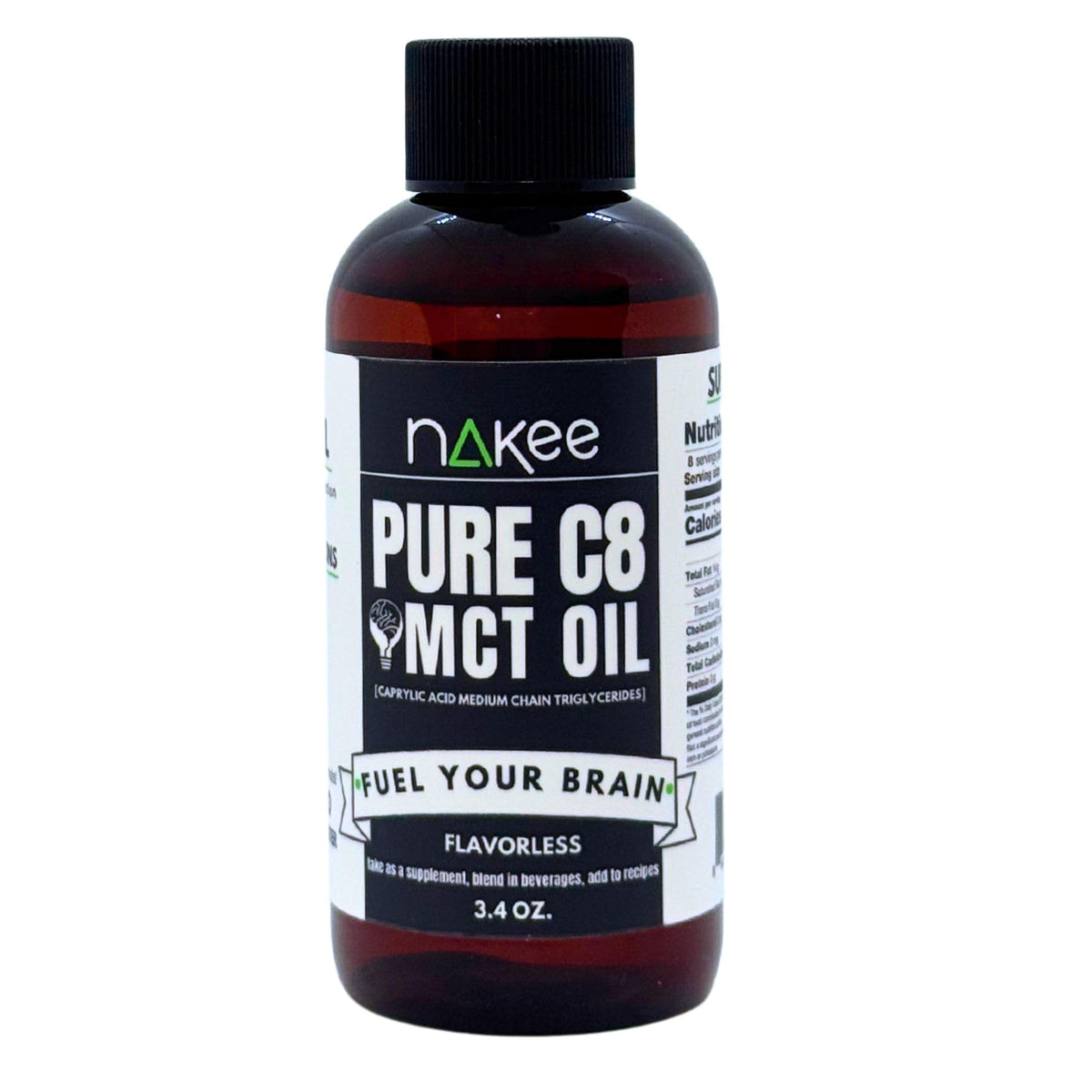 Nakee Butter C8 MCT Oil: aceite energía-cerebral para iniciar el día con claridad.
