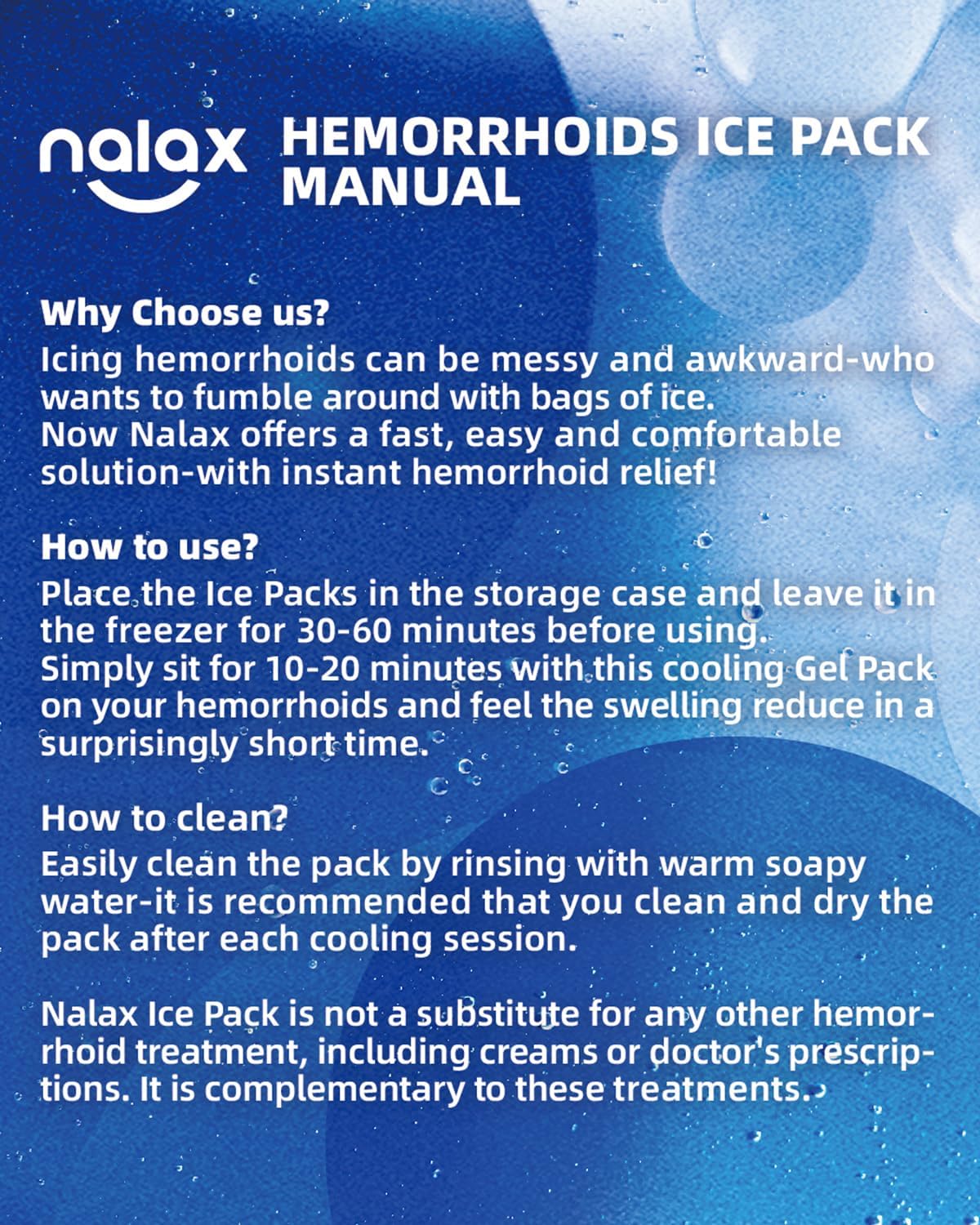 Nalax estuches de almacenamiento incluidos para mantener higiene.