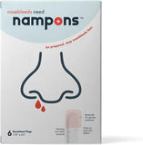 Nampons tapon nasal para sangrado, ayuda a detenerlo con agente coagulante.