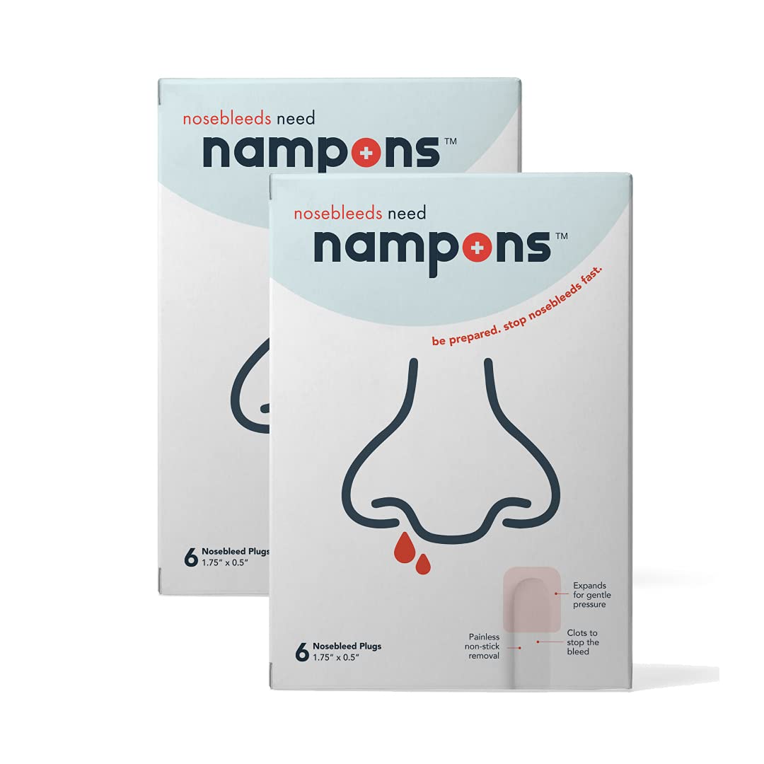 Nampons tapón nasal coagulante para uso rápido en emergencias.