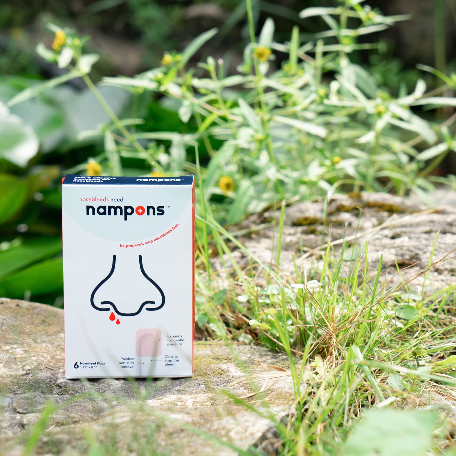 Nampons empaque compacto para emergencias en casa.
