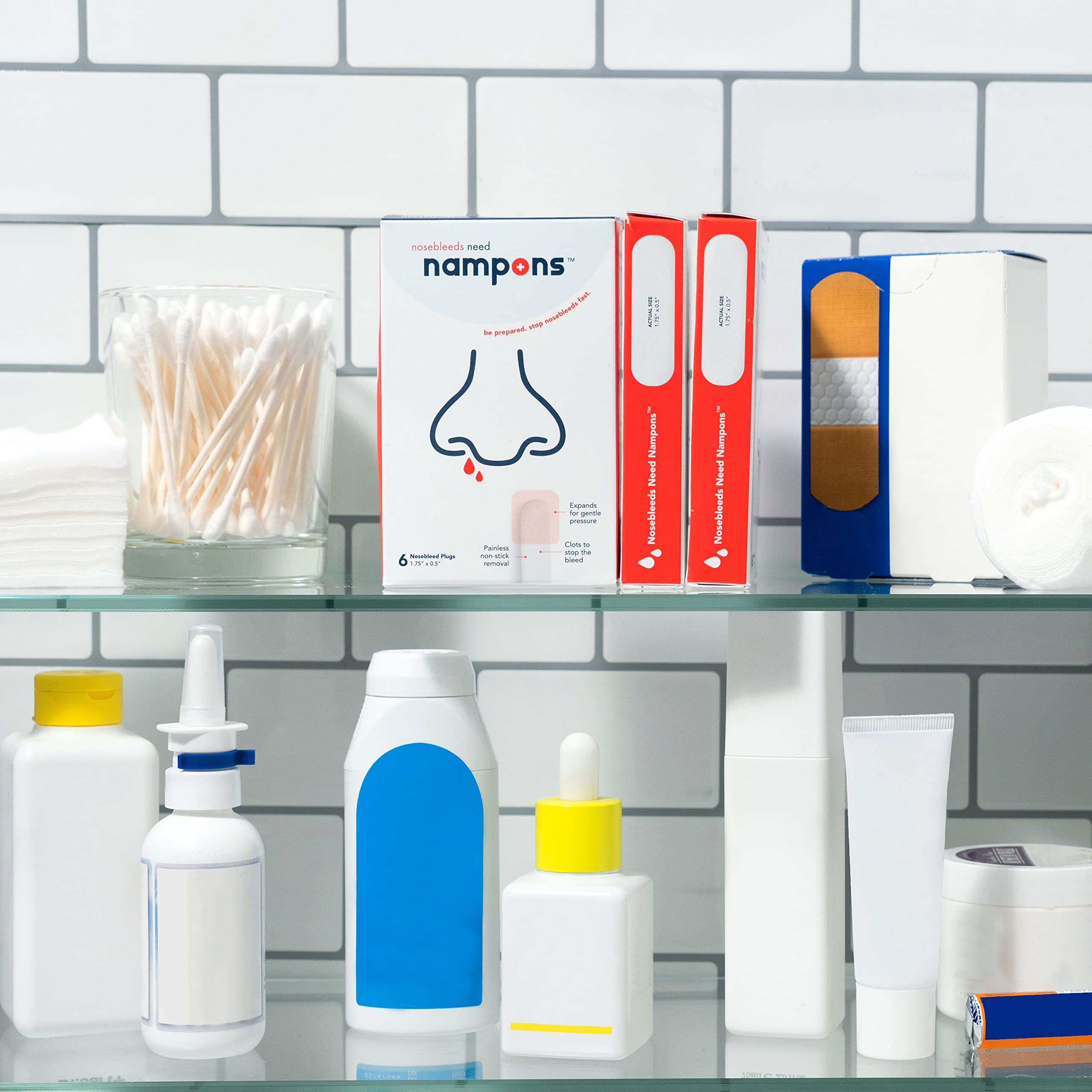 Nampons superficie antiadherente para evitar irritación.