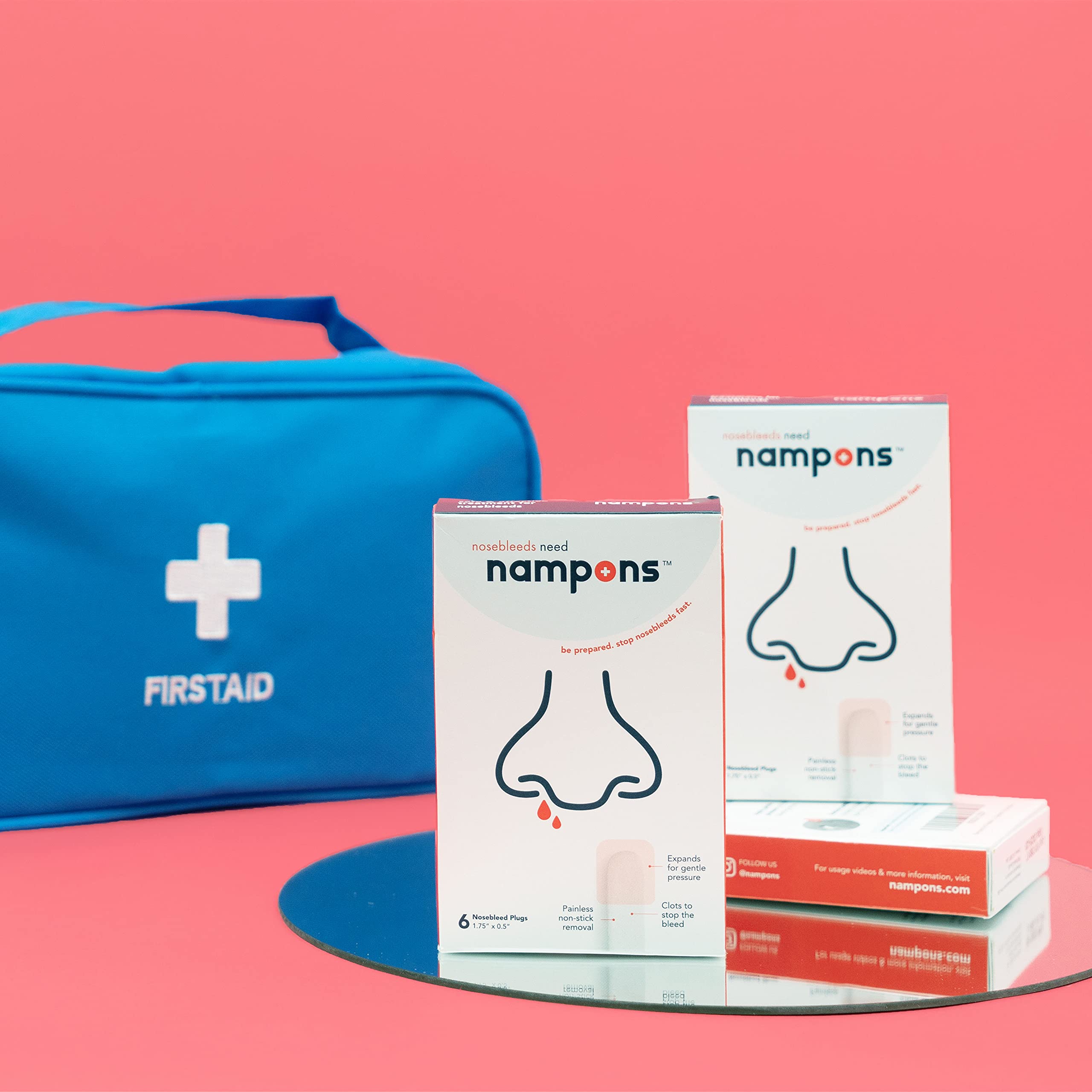 Nampons para uso profesional por médicos y emergencias.