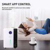 Namste difusor con control táctil y wifi, facilita personalizar aroma.