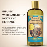 nanagifts testamento aceite ungido, etiqueta ilustrativa, perfecta para devociones.