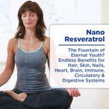 Nanoceutical Solutions Nano Resveratrol: fórmula líquida con MCT para mayor biodisponibilidad.
