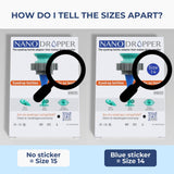 Nanodropper Adaptador ayuda a rendir más dosis por frasco.