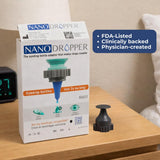 Nanodropper Adaptador punta de silicona suave para evitar irritaciones.