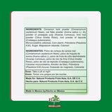Etiqueta Napas Royal Canelo Bark indica origen vegetal y calidad