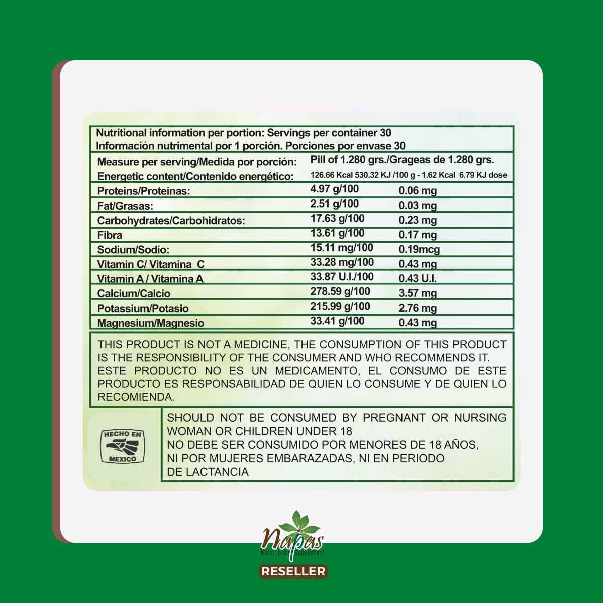 Gotero dispensador de Napas Royal Canelo Bark facilita dosis