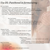 Naples Cosmeceuticals Pantenol, guía de uso en formulaciones cosméticas