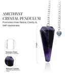 Naribabu amatista cristal, energias positivas para meditacion y equilibrio.