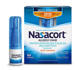 Nasacort: botella de 60 dosis, alivio prolongado para alergia nasal