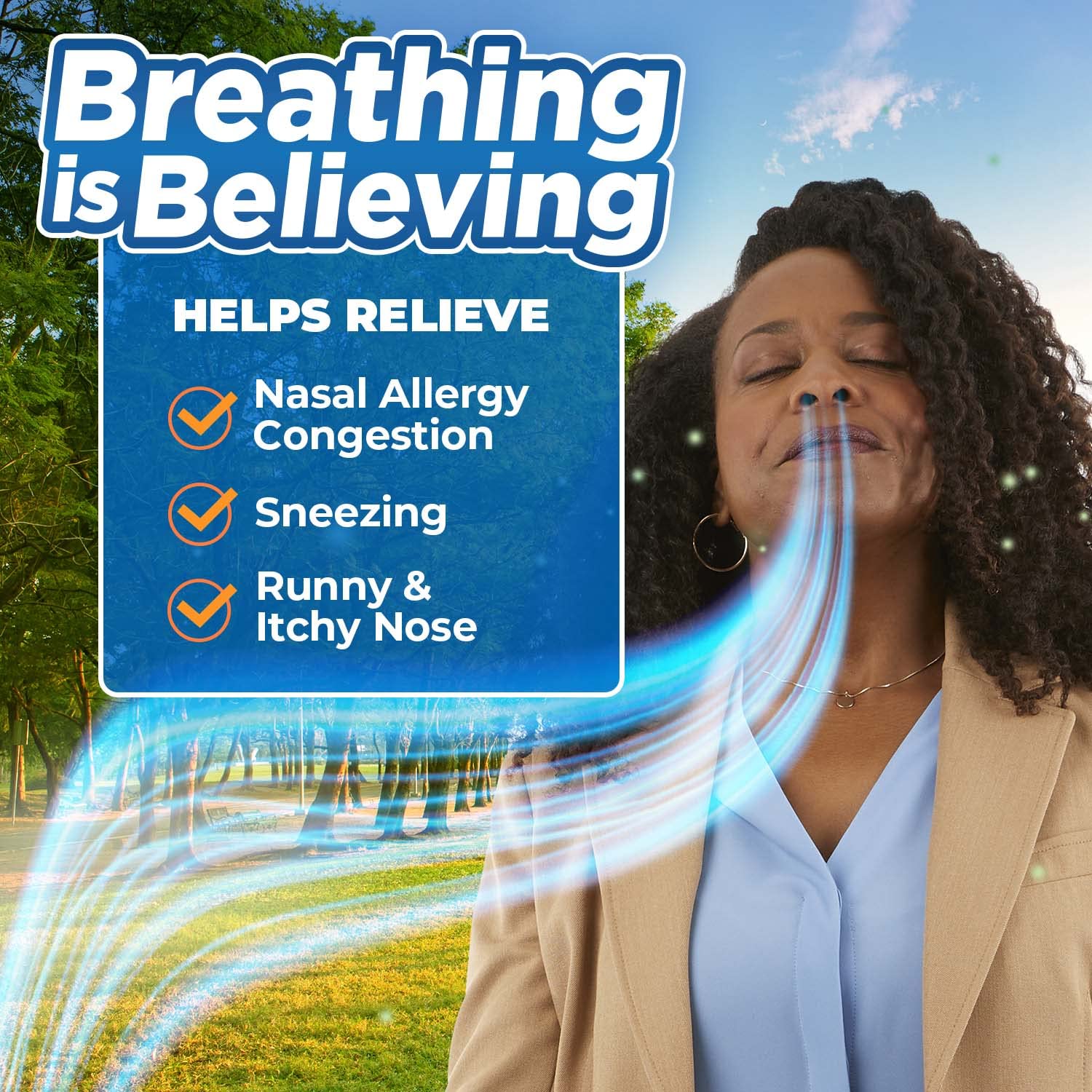 Nasacort sin aroma ni sabor para mayor comodidad nasal.