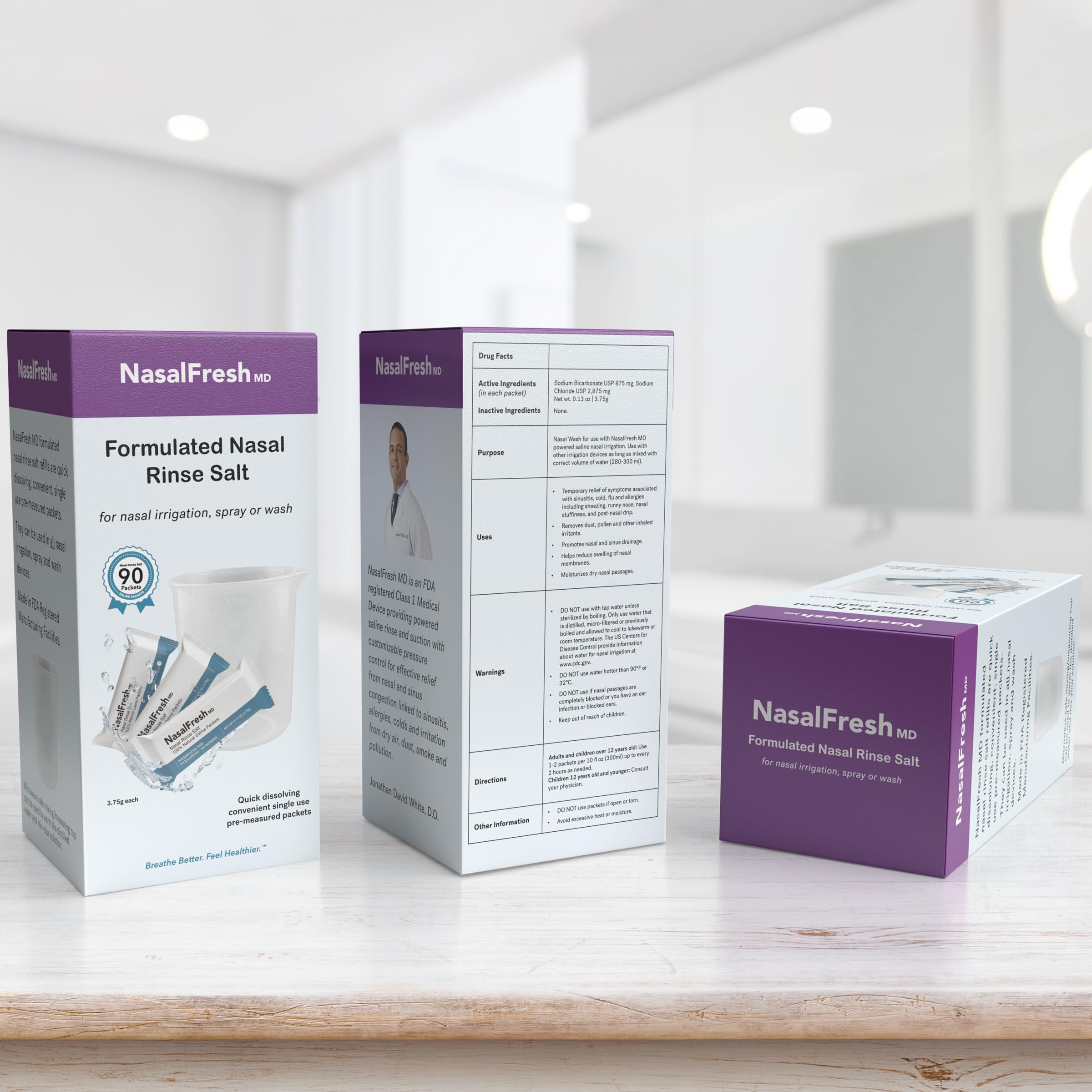 Envase de recarga con 90 unidades para reposición conveniente.