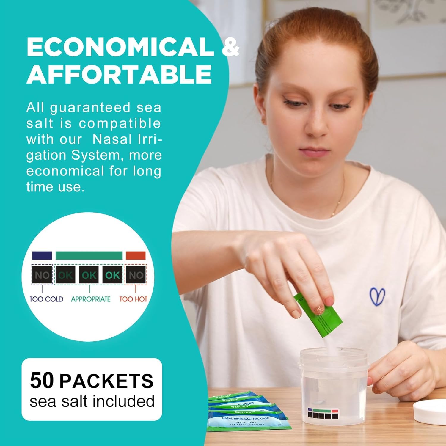 Nascool diseño ergonómico para uso sencillo