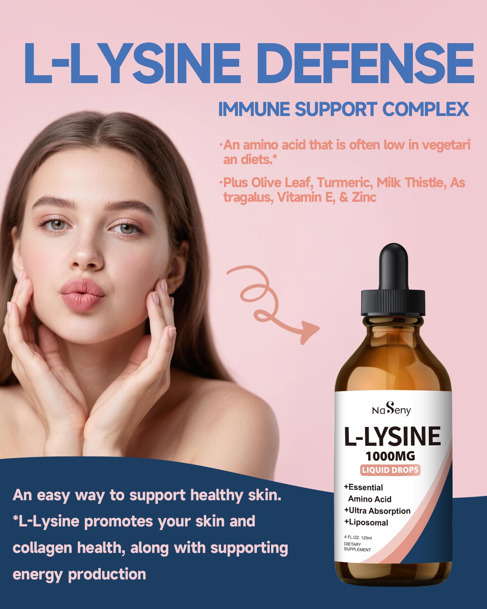 NaSeny Lisina líquida: absorción liposomica para uso eficiente
