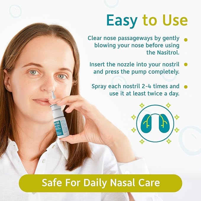 Nasitrol: cuidado-nasal-diario para pasajes nasales limpios y humectados.