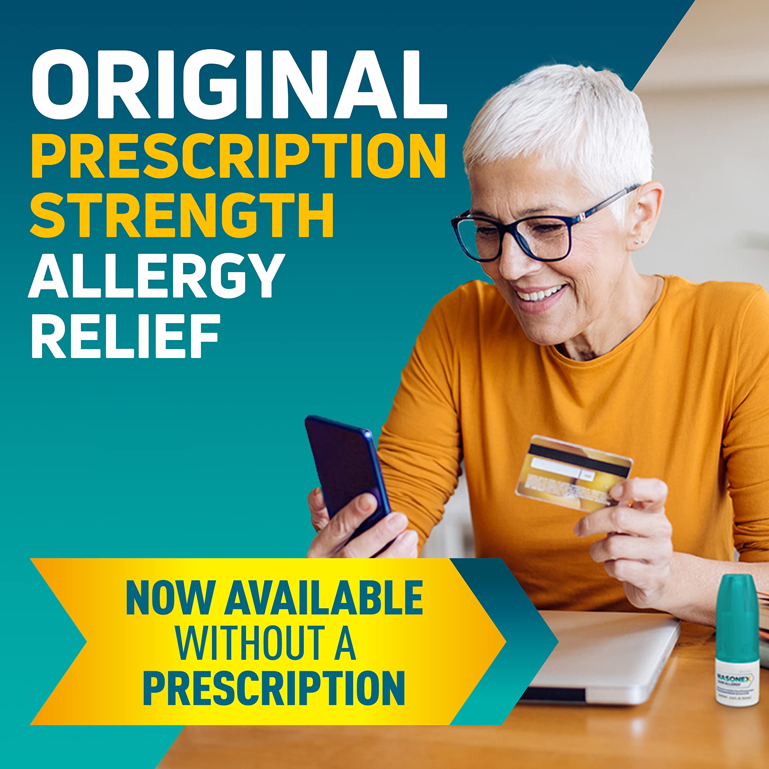 Aplicación de alivio nasal para congestión y estornudos