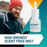 Confort de aplicación Nasonex para una experiencia suave.