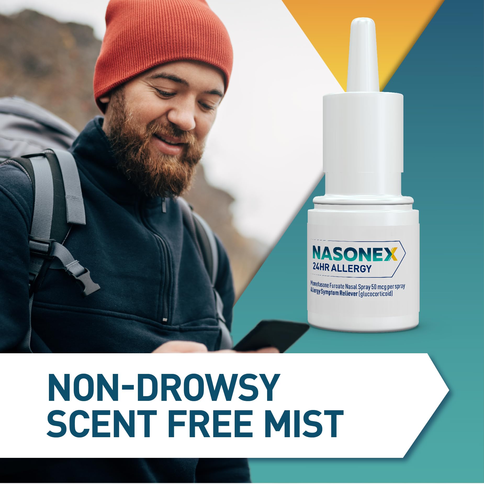 Nasonex aroma neutro para uso diario cómodo.