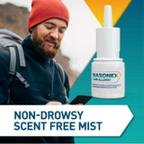 Nasonex aroma neutro para uso diario cómodo.