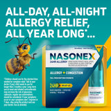 Frasco de Nasonex 50 mcg con dosis precisa