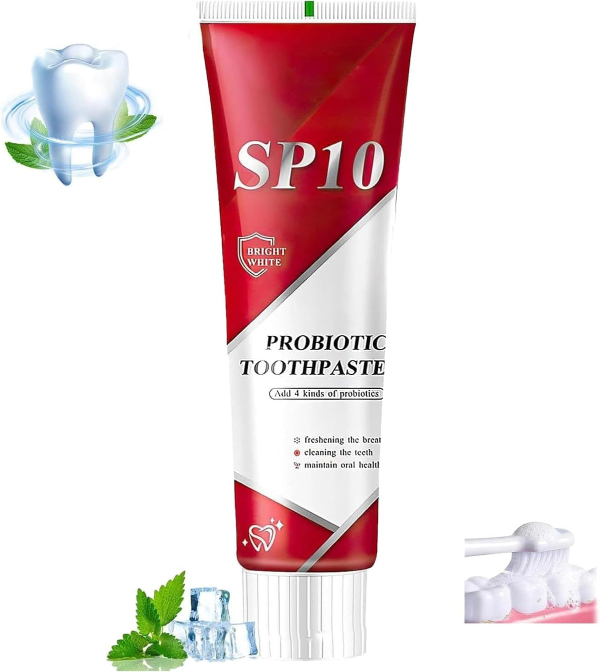 Pasta dental Nasteck SP-10 blanqueadora para dientes más blancos